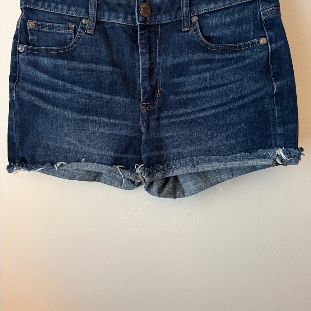 American Eagle Outfitters Blue Jean Shorts Distressed Cut-Off Style